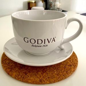 Godiva mug and saucer set